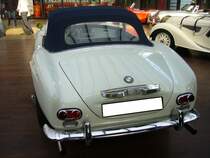 Heckansicht eines BMW 507 Touring Sport Roadster. November 1956 - März 1959. Classic Remise Düsseldorf am 02.03.2014.