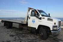Fahrzeug der Chesapeak Bay Bridge Tunnel Gesellschaft. Aufgenommen am 18.10.2013 auf der Brücke.