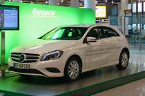 Die neue A-Klasse im Flughafen Düsseldorf, 4.3.13