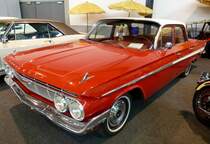 Chevrolet Impala Flat Top, Baujahr 1961, V8-Motor mit 5,0L und 200PS, Automesse Freiburg, Feb.2014