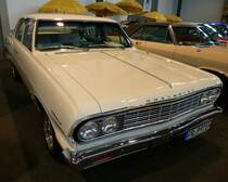 Chevrolet Malibu Chevelle, Baujahr 1964, Reihen-Sechszylinder-Motor mit 3,8L und 140PS, Automesse Freiburg, Feb.2014