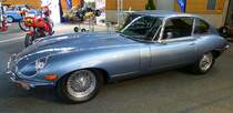 Jaguar E-type 4,2, englischer Sportwagen, gebaut von 1961-74, Automesse Freiburg, Feb.2014