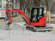 Cat Minibagger am 04.03.2014 in Bln.-Spandau