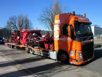 Volvo FH 460 der Fa.Fehrenkötter am 08.03.2014 in Bln.-Spandau.