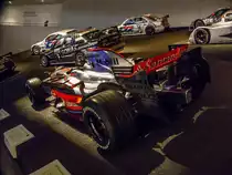 McLaren-Mercedes MP4-23, Weltmeisterwagen von Hamilton, 2008. Mercedes-Benz Museum am 30.11.2013.