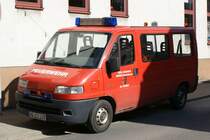 Citroën Jumper Mannschaftstransportwagen der Feuerwehr Edingen-Neckarhausen, Abteilung Edingen. Aufgenommen am 09.03.2014.