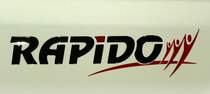 Rapido, Schriftzug des franzsischen Herstellers von Wohnmobilen, Mrz 2014