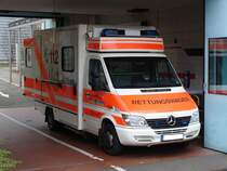 DRK RTW MB-Sprinter (T1N) mit Kastenaufbau. (22.11.2009)