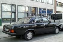 GAZ-Volga 31029 (Rückansicht) gesehen in der Innenstadt von Budapest am 13.03.2014.