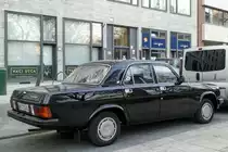 GAZ-Volga 31029 (Rückansicht) gesehen in der Innenstadt von Budapest am 13.03.2014.