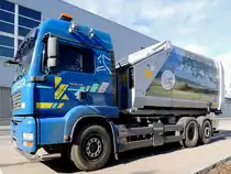 MAN TGA26.430 mit MULTIPRESS-AbrollContainer; welcher im Austauschverfahren div. Betrieben zur Abfallentsorgung bereitgestellt wird; 140221