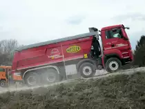 MAN TGS 35.480 , 8x4 , Euro 6 Motor , bei Testfahrten während der  MAN Trucknology Days 2014 im März 2014 in München