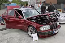 Baby-Benz Mercedes 190E bei den Grefrath Tuning Days, 11.8.2013