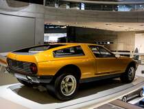 Mercedes-Benz C111 (Heck) gesehem im Mercedes-Benz Museum am 30.11.2012