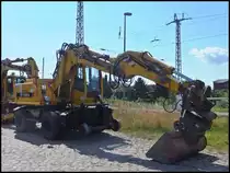 Terex Bagger in Sassnitz am 10.08.2013