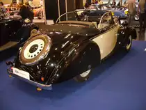 Heckansicht eines Ford Eifel Roadster. 1937 - 1939. Techno Classica Essen am 30.03.2014.