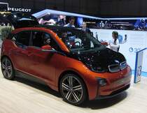 BMW i3. Aufnahme: Autosalon Genf 2014