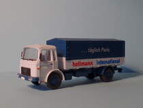 MAN 16.242, 1:87, Werbung: Hellmann, 1:87, Werbung: Hersteller: Wiking 02-1980, Foto am 8.3.2014