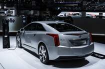 Cadillac ELR ausgestellt auf dem Autosalon Genf 2014.