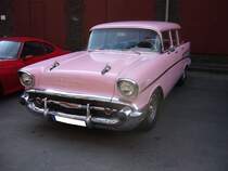 Chevrolet Bel Air Beauville Station Wagon des Modelljahres 1957. Über 1957´er Chevrolet wurde bereits soviel geschrieben, das ich mir hier einige Ergänzungen spare. Oldtimertreffen Kokerei Zollverein am 04.05.2014.