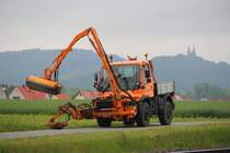 Unimog U100 bei Staffelstein am 13.05.2014.