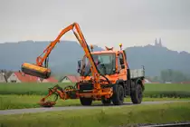 Unimog U100 bei Staffelstein am 13.05.2014.