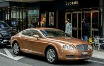 Bentley Continental GT, aufgenommen in Genf am 15.03.2014