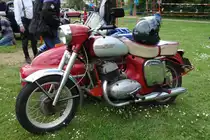 Jawa Typ 354 konnte bei der Oldtimeraustellung in Fulda-Edelzell bewundert werden, Mai 2014