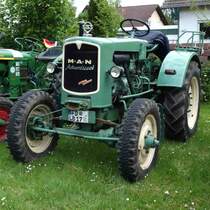 MAN A25A, Bj. 1957, konnte bei der Oldtimeraustellung in Fulda-Edelzell bewundert werden, Mai 2014 