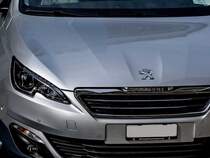 Detailaufnahme eines Peugeot 308 (2014er Modelljahr). Datum: 15.03.2014