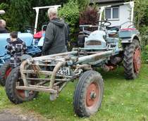 Eicher Kombi steht bei der Oldtimerausstellung in Fulda-Edelzell, Mai 2014