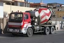 Leyland 180 Turbochard Betonmischer am 16.5.2014 in Qawra auf Malta.