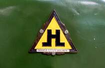 Hansa Lloyd, Logo an einem Oldtimer-Lastwagen mit Elektroantrieb aus dem Jahre 1923, 5-Tonner mit 80Km Reichweite,(fr alle  Grnen -Umweltverbesserer: diese Technik gab es damals schon, vor fast 100 Jahren!!!), Mai 2014