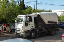 Iveco Eurocargo unterwegs zur Strassenreinigung in Cala Pi/Mallorca im Mai 2014