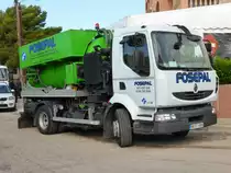 Renault als Kanalreinigungsfahrzeug, gesehen in Cala Pi/Mallorca im Mai 2014