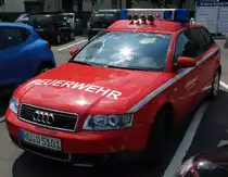 Audi A4 Combi der Werkfeuerwehr Industriepark Hanau Wolfgang am 01.06.14 in Hanau 