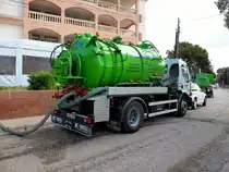 Renault als Kanalreinigungsfahrzeug, gesehen in Cala Pi/Mallorca im Mai 2014