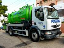 Renault als Kanalreinigungsfahrzeug, gesehen in Cala Pi/Mallorca im Mai 2014