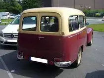 Heckansicht eines Volvo PV 445. 1953 - 1969. Oldtimertreffen Kokerei Zollverein am 01.06.2014.