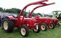 Porsche Master und Co stehen bei der Oldtimerausstellung in Ebersburg, Juni 2014
