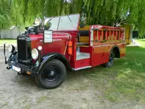 31.05.2014: Kraftzugspritze KZS 8-480, Baujahr 1936 - Sechszylinder-Reihenmotor - 1932 ccm - 36 PS - Basis Opel  BLITZ  - Aufbau: Fa. Koebe Luckenwalde.
 Das Fahrzeug wurde im Auftrag des ehemaligen Deutschen Reichsluftfahrtministeriums für den Einsatz zur Brandbekämpfung während und nach Luftangriffen gebaut. Dabei wurde die Besatzung (8 Mannschaften und 1 Maschinist), Ausrüstung und einiges Schlauchmaterial im Zugfahrzeug, Tragkraftspritze (TS 8), Saugleitung sowie weiteres Schlauchmaterial im dazugehörigen Hänger transportiert.  
Arbeitsgemeinschaft Oldtimer Kitzen e.V.