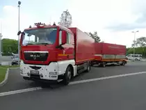 MAN TGX GW-N (Fahrschule) (Florian Hanau 1-) am 01.06.14 beim Tag der Offenen Tür der Feuerwehr Hanau Mitte