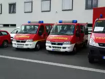Zwei FIAT Ducato MTF (Florian Hanau 2-19-1) und (Florian Hanau x-xx-x)  am 01.06.14 beim Tag der Offenen Tür der Feuerwehr Hanau Mitte