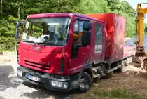 Iveco Eurocargo der Firma DOSTLER steht auf einer Baustelle in 36100 Petersberg, Juni 2014