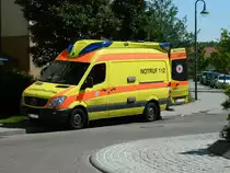 MB-Sprinter RTW des DRK (Rettungsdienst und Krankentransport Leipzig und Umland gGmbH) am 06.06.2014