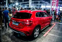 Mercedes-Benz GLA (Rückansicht), gesehen auf dem Auto Motor und Tuning Show, März 2014