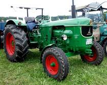 Deutz 5505 steht bei der Oldtimerausstellung an der Ebersburg, Juni 2014