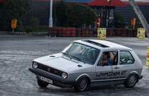 VW Golf I Lowrider. Foto: Auto Motor und Tuning Show am 23.03.2014.