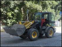 Komatsu Radlader in Stralsund am 23.07.2013