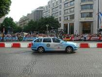 Skoda Octavia fhrt hier fr das Team Gerolsteiner bei der Tour de France